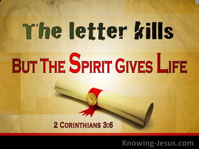 2 Corinthians 3:6 The Letter Kills But The Spirit Gives Life (windows)06:07